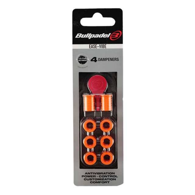 Antivibrateurs Bullpadel Ease Vibe x4 Orange
