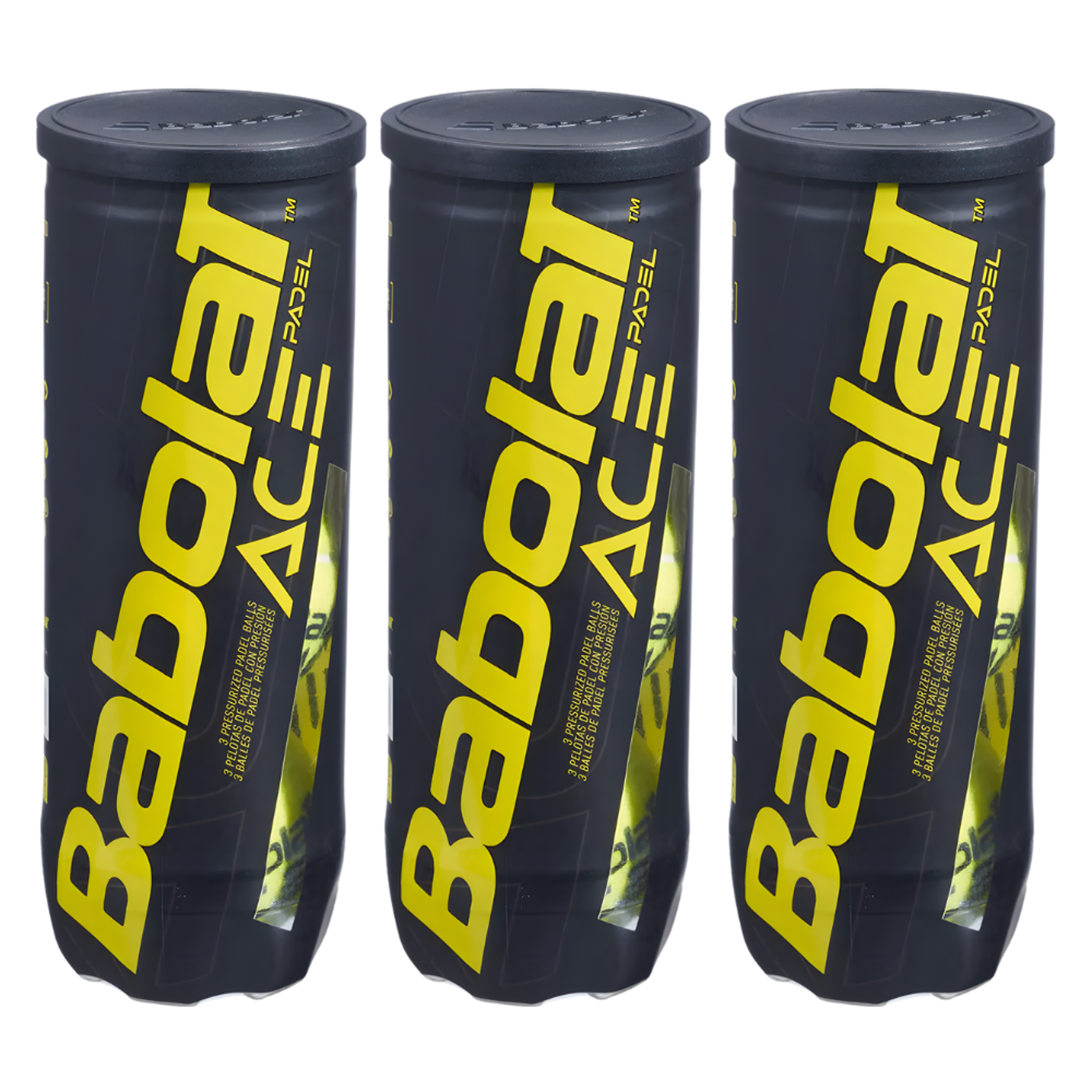 Tripack de 3 balles Babolat Ace